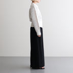 Cotton Linen Poly Pencel Skirt #Black [NEP-SS2632]