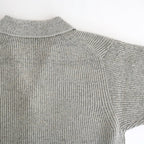 BLENDED KEMPI WOOL RAPEL CARDY #PEWTER [252OJ-KN03]