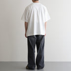 BRITPOP Print Tee WIDE #White×Black-PT [bROOTS25S34A]