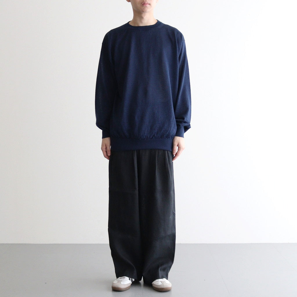 CHOMA CREW NECK #DARK BLUE [BN-25SM-058]