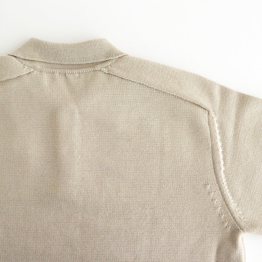 KNIT POLO #ECRU [PMAS-KN04]