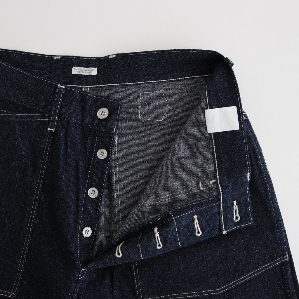 MIL DENIM FATIGUE TROUSERS #INDIGO [PM-PTM35]