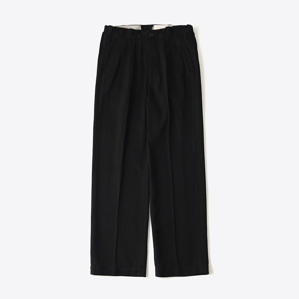 FRONT TUCK ARMY TROUSER #ONYX [261OJ-PT09]