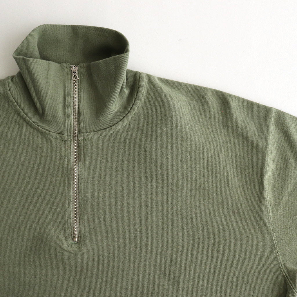 HALF ZIP SPORTING TOP #OLIVE [PMAS-CL01]