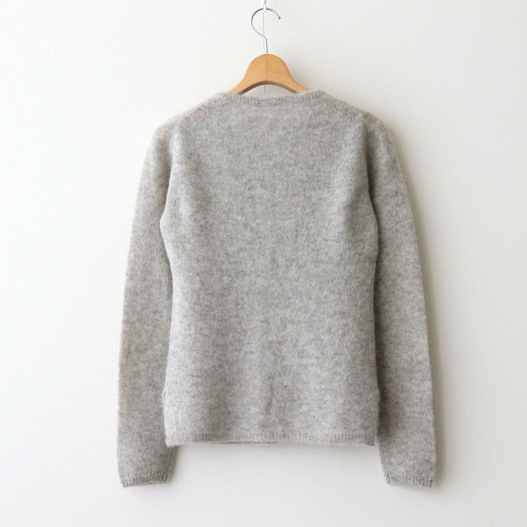 FAIRY ALPACA KN HENLY NECK #020 FOG [16852 60036]