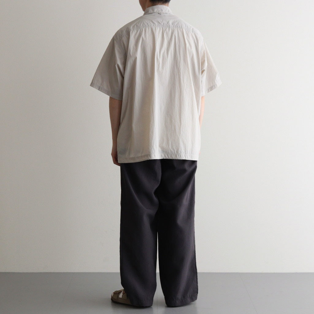 Nylon Taffeta Field S/S Shirt #Light Gray [N25SG055]