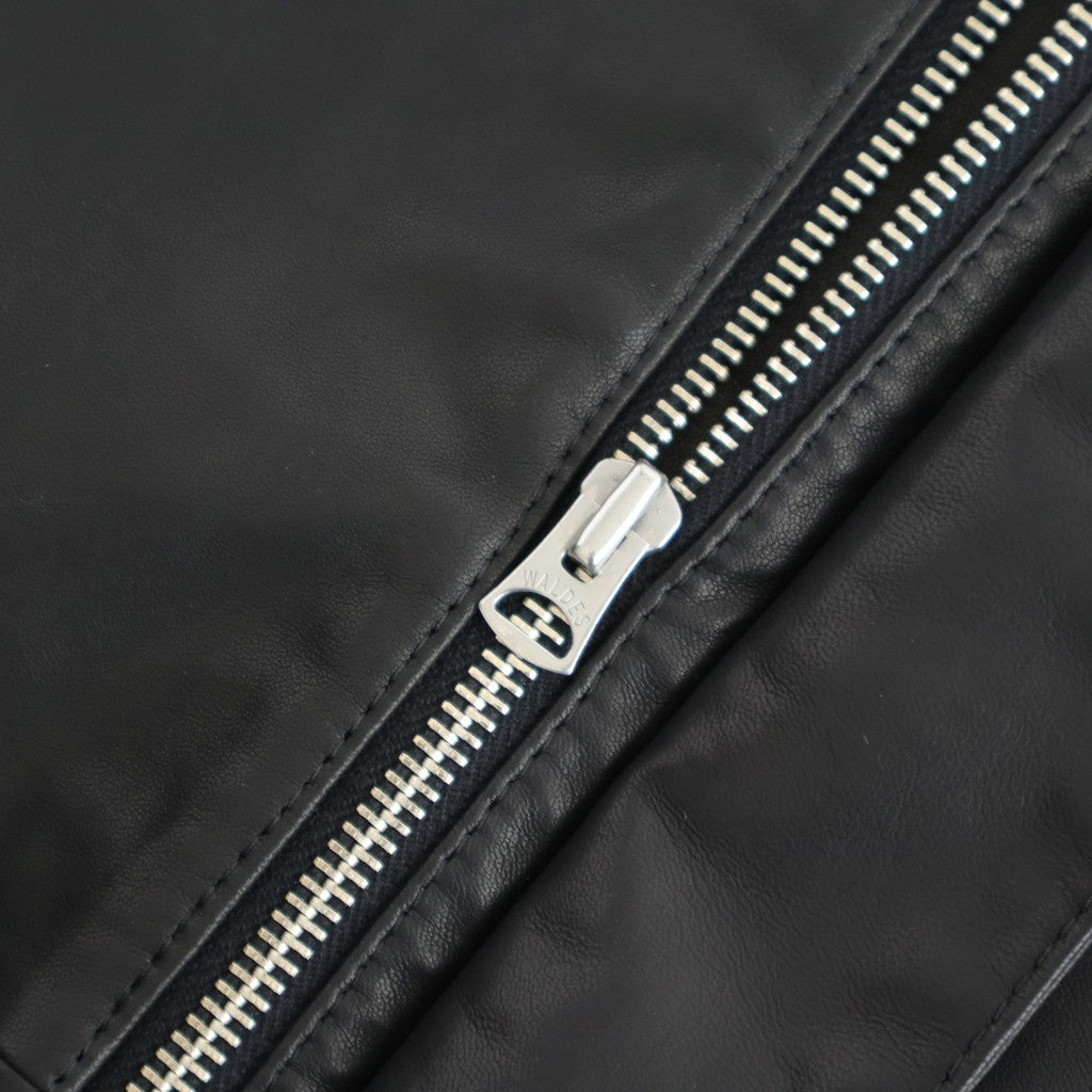 SHEEP LEATHER ZIP BZ #010 RED BLACK [17061 25004]