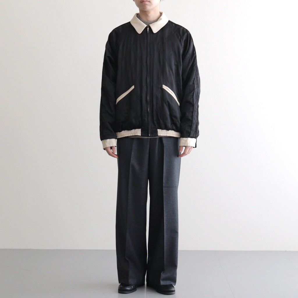 STUNNING VELVET SOUVENIR JACKET(Niwatori to Hiyoko) #ONYX [252OJ-JK12]