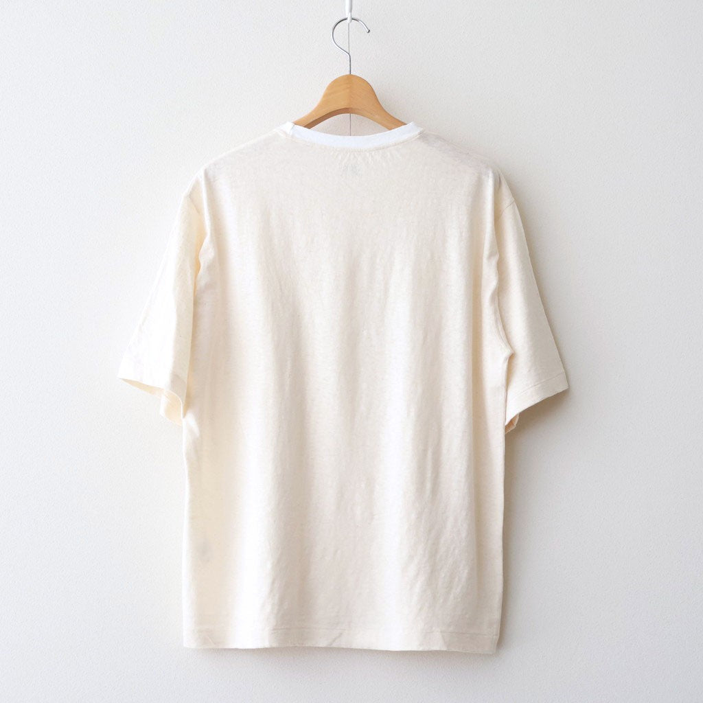 Slub Yarn Cotton２pack Tee #Natural×White / Blue×Navy [NEP-SS2611]