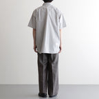 Regular Collar Wind S/S Shirt #Gray [S26SG088]