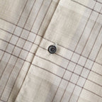 OPEN COLLAR L/S SHIRT #SAGE CHECK [M26A18SH01C]