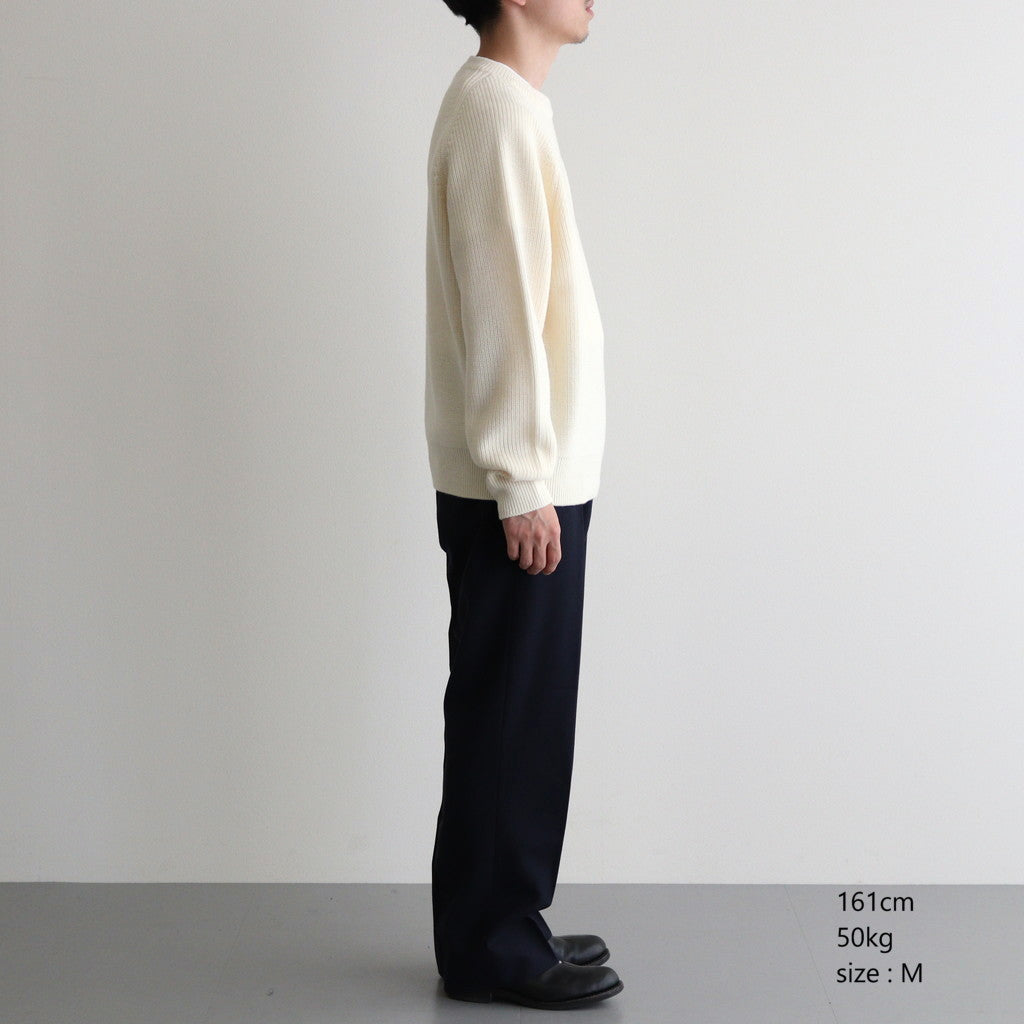 NON MULESING WOOL KN C/N P/O #WHITE [16542 60367] – Diffusion