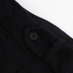 DOUBLE-PLEATED SMARTY TROUSER #ONYX [252OJ-PT08]