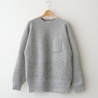 BLENDED KEMPI CREW-NECK SWEATER #PEWTER [252OJ-KN01]