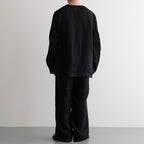 WIDE CYLINDER FIT EASY PANTS #BLACK [M26B01PT01C]