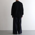 TRIPLE PLEATED EASY TROUSERS #NAVY [A25B03PT01C]