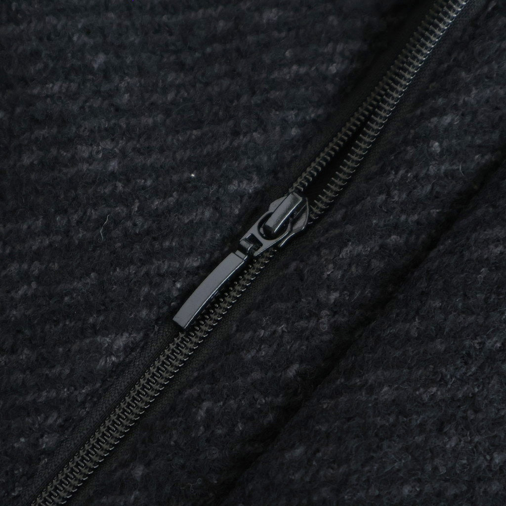 ROUND-COLLAR MOTORING JACKET #ONYX [252OJ-JK04]