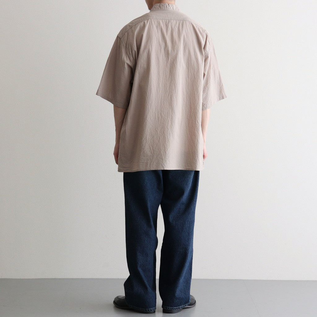 Hard Twist Chambray Work Shirt S/S #Beige [bROOTS26S4]