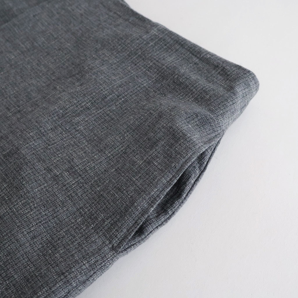 Mix Heather Cotton Wrap Belted Skirt #HeatherCharcoal [BHSW26S7HEG]