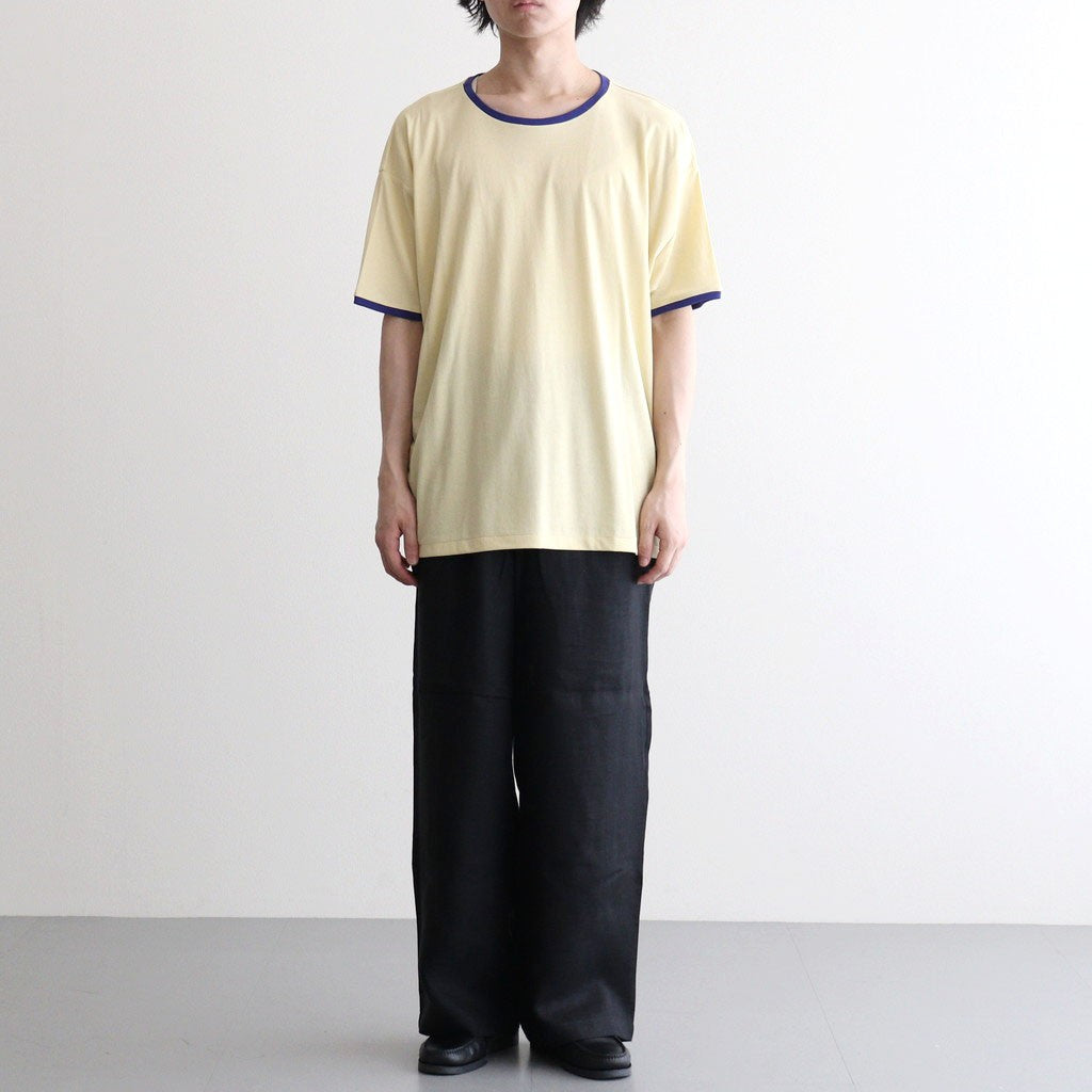 PIMA MOKLODI RINGER TEE #YELLOW × BLUE [26S-BIS-CS61]