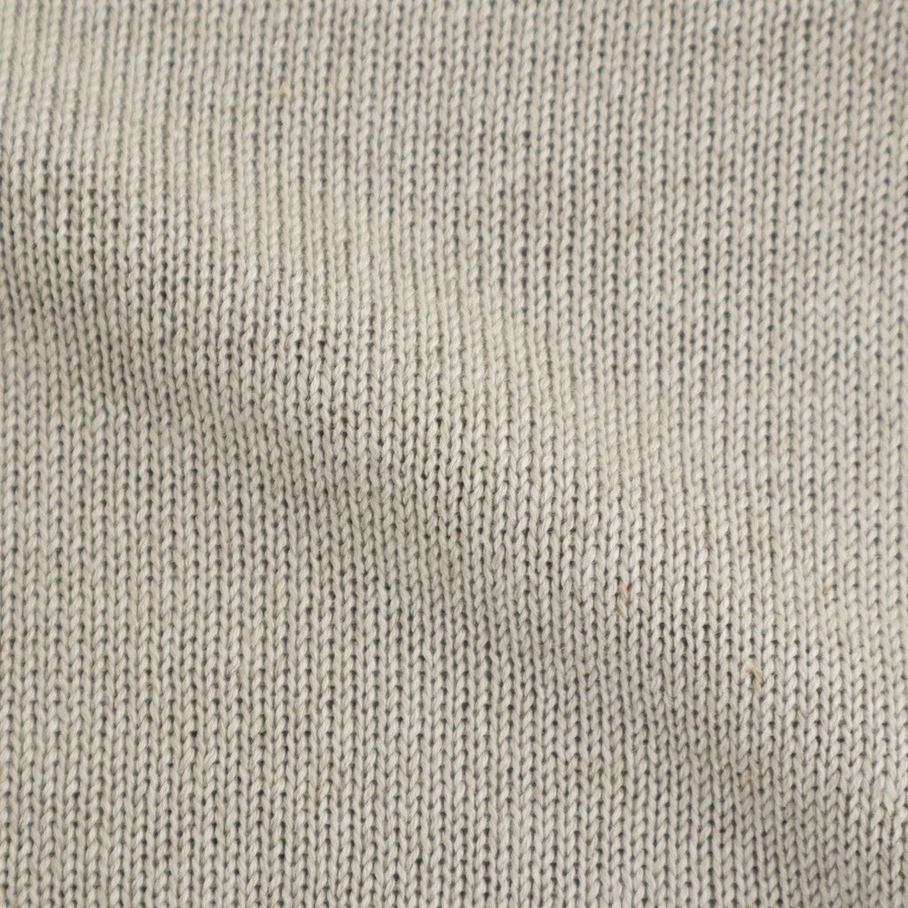 WASHED HIGH COUNT LINEN V NECK CARDIGAN #NATURAL [BN-26SM-021]