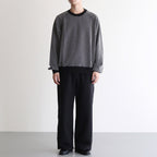 WIDE GYM PANTS #BLACK [A25C09PT01C]