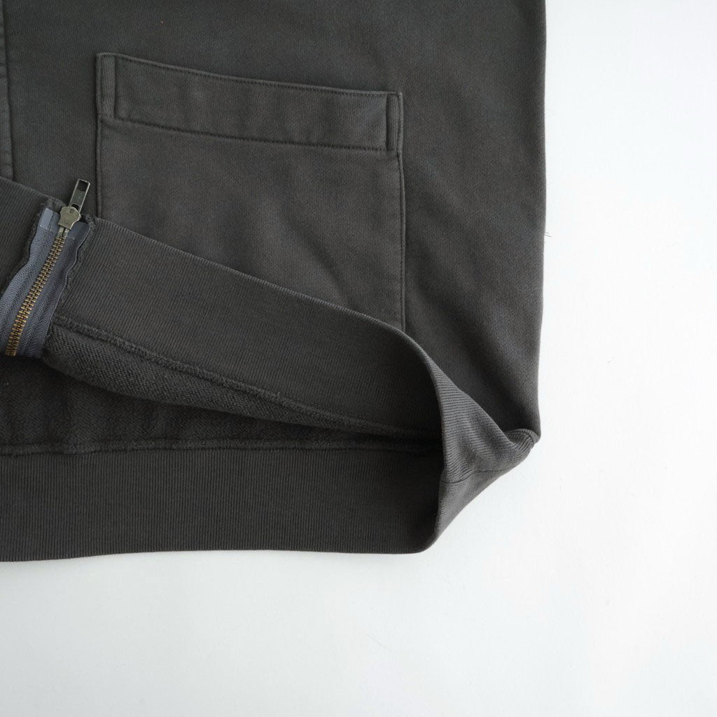 Garment Dyed Field Zip Up Hoodie #Asphalt Gray [N26FH057]