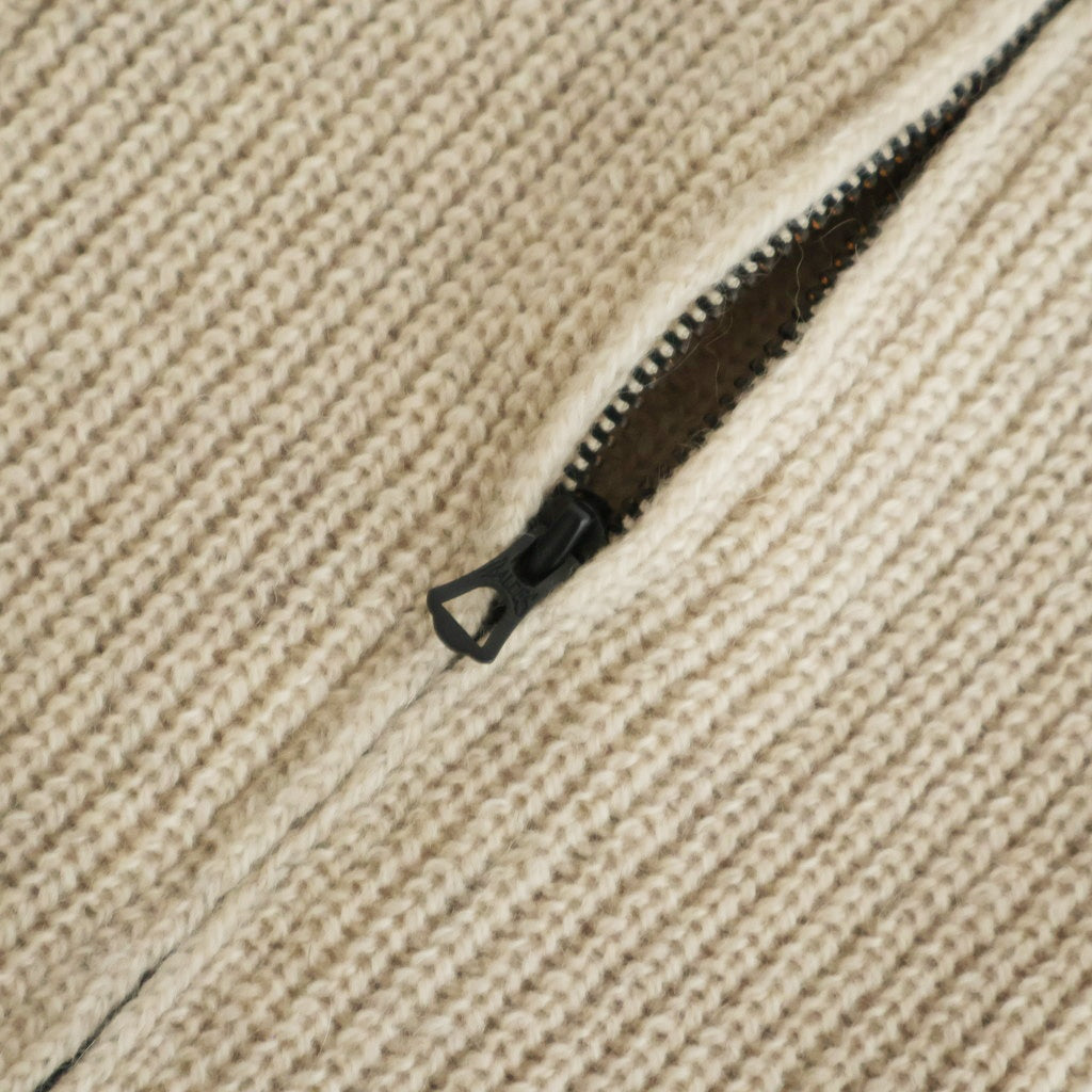 Yak×Ca/Wool Half Zip #White Mix [NEP-AW2524W]