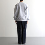 Thin-Sweat Crew-Neck P/O #HeatherWhite [bROOTS25S22]