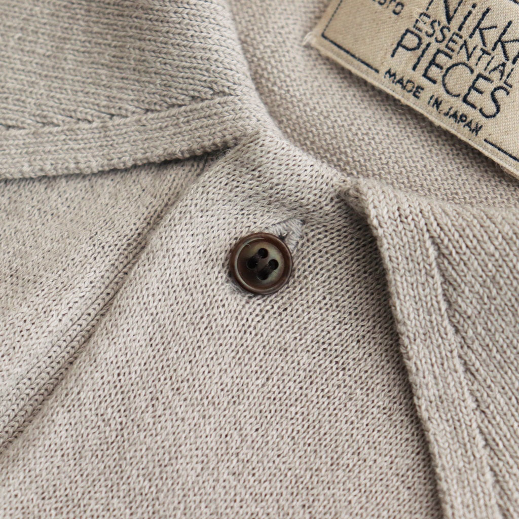 Washi Cotton Knit Polo Shirt #BEIGE [NEP-SS2530M]