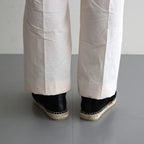 SQUARE TOE ESPADRILLES #BLACK [251OJ-FW06]