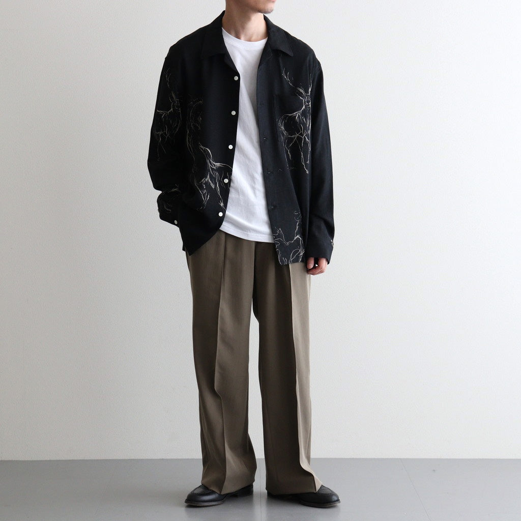 DOUBLE-PLEATED BUGS TROUSER #MOREL [261OJ-PT29]