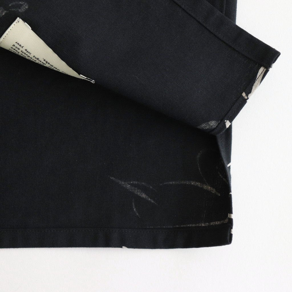 ORIGINAL PRINTED OPEN COLLAR SHIRTS (Animal Drawing) Short-sleeve #ONYX [251OJ-SH22]