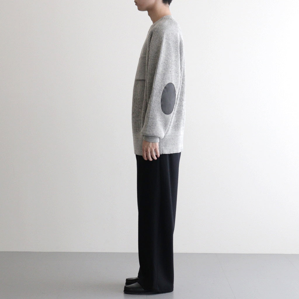 BLENDED KEMPI CREW-NECK SWEATER #PEWTER [252OJ-KN01]
