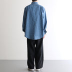 Regular Collar Light Denim Shirt #Indigo [S25SG087]