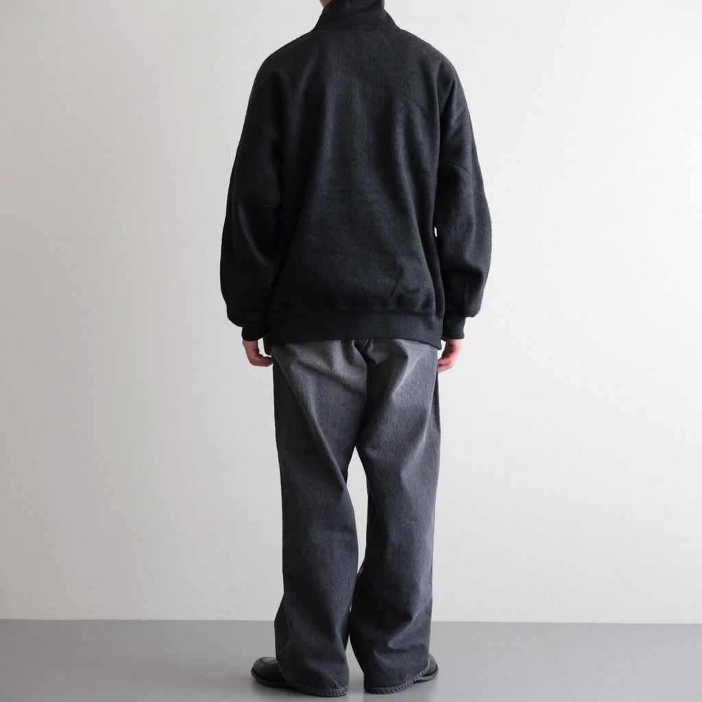 Pe/Silk Fleece Track Jacket #HeatherBlack [BHS24F029F25]