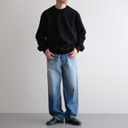 Soft&Hard Sweat Crew-Neck P/O #Black [bROOTS24F21F25]