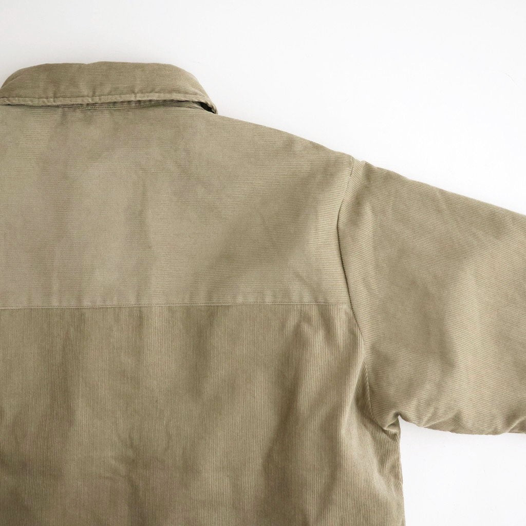 Corduroy Field Insulation Shirt Jacket #Taupe [N26FA051]