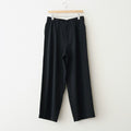 Wool Cupro Easy Wide Trousers #Black [NEP-SS2606]