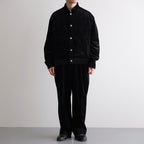 PUFFED MANDARIN COLLAR WORK JACKET #BLACK [A25C13BL01C]