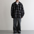 Flannel PALAKA Check Shirt #Black [S25FG016]