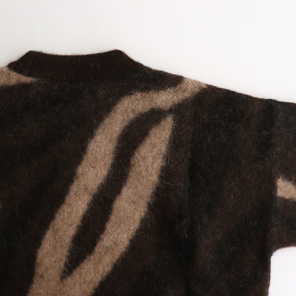 BIAS ZEBRA PATTERN JUMPER #NATURAL BEIGE MIX [A24C20SW02C]