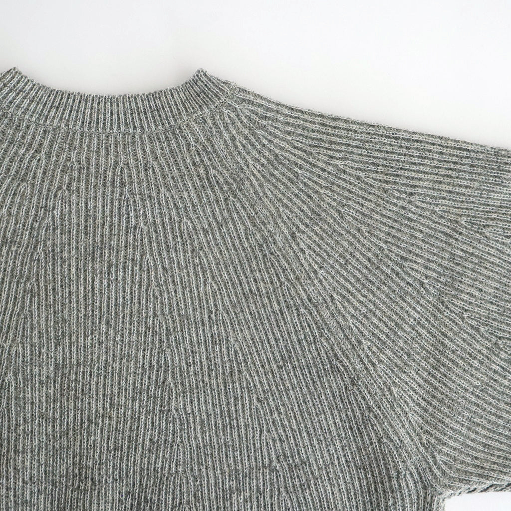 BLENDED KEMPI CREW-NECK SWEATER #PEWTER [252OJ-KN01]