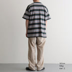 BORDER SS TOP #FOREST x S,BROWN [PMAV-CS04]