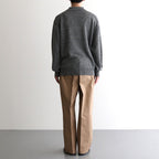 WASHED HIGH COUNT LINEN POLO #GRAY [BN-25SM-023]