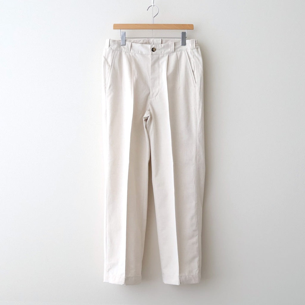 FRONT TUCK ARMY TROUSER #NATURAL [252OJ-PT07]