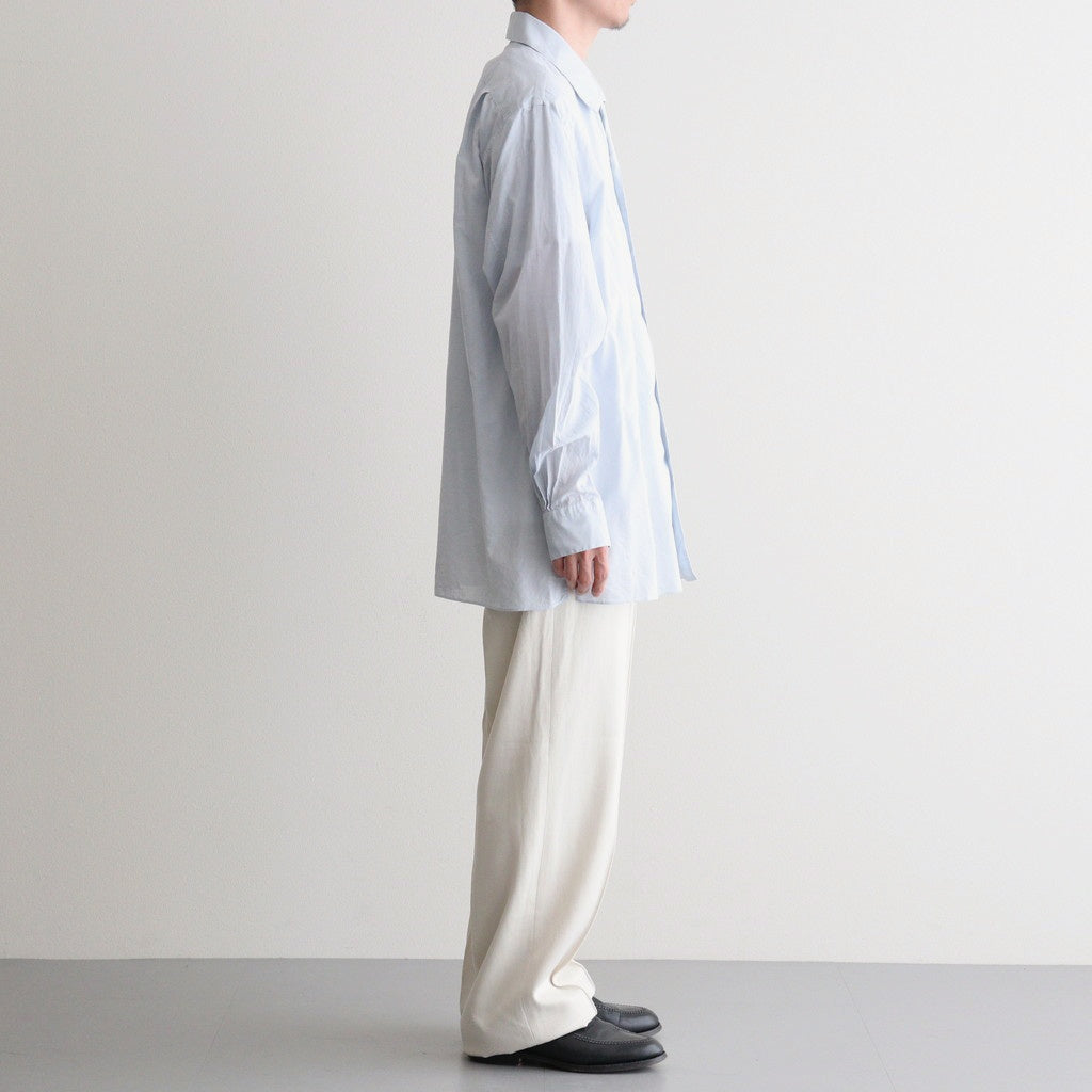 ITALIAN OPEN COLLAR SHIRT #ICE [A26A23SH03C]