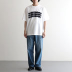RAREGROOVE Print Tee WIDE #White×Black-PT [bROOTS25S34S26B]