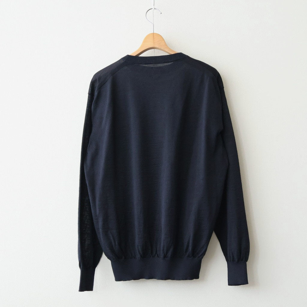 25SS BATONER CHOMA CREW NECK 2 ネイビー CHOMA CREW NECK #NAVY [BN-26SM-058] - Diffusion 三重県四日市市の