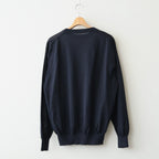 CHOMA CREW NECK #NAVY [BN-26SM-058]